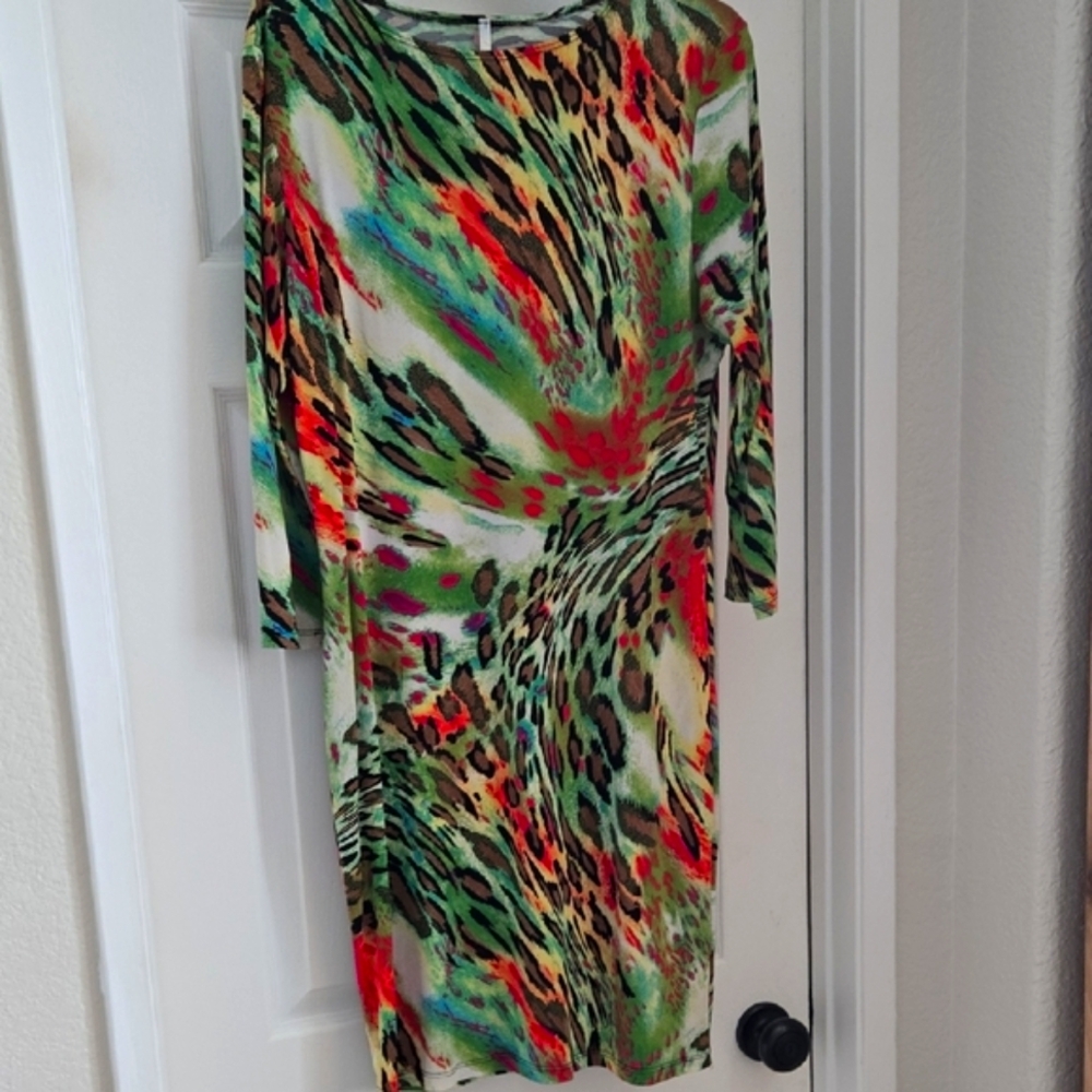 Multicolor Animal Print Dress